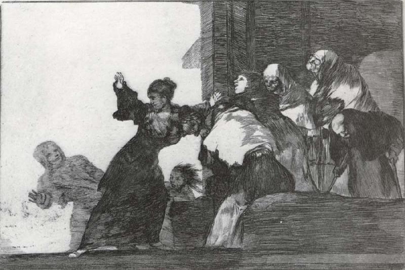 Francisco Goya Working proof for Poor folly oil painting image